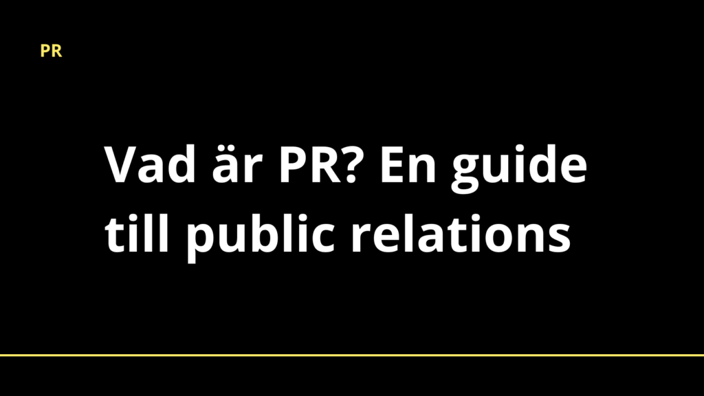 PR-byrå